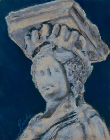 Caryatid Maiden of Strength by artist Joycelyn Schedler